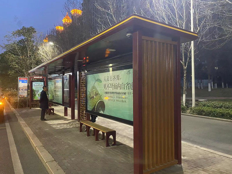 山东古典款公交站台第9批次发货