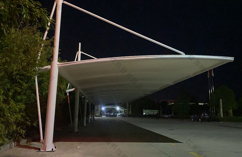 膜结构汽车棚