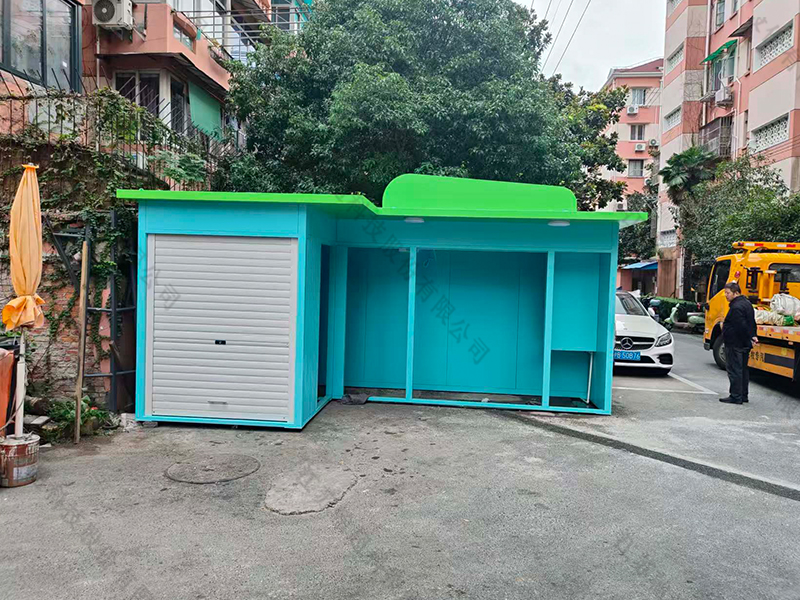 上海简易垃圾房安装实景