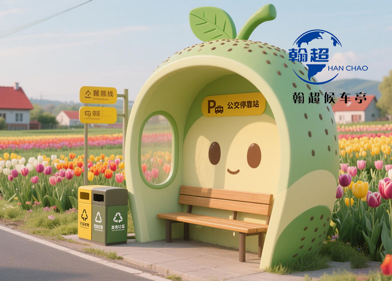 卡通公交候车亭